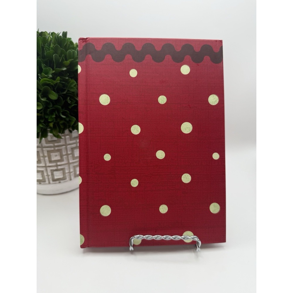 Hallmark Red Polka Dot Hardcover Journal 8x6 Lined Notebook Retro Inspo 2AD4417
